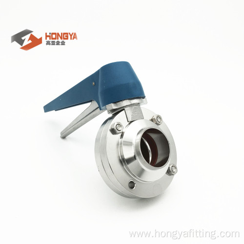 Stainless Steel Dairy Butterfly Valve Weld End